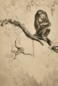 Leonard Robert Brightwell (1889-1983) British, 'No Monkeying', drypoint etching, signed in pencil,