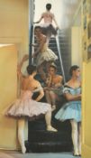 Douglas Hofmann (b. 1945) Ballet dancers on the stairs, print, signed in pencil, 35.25