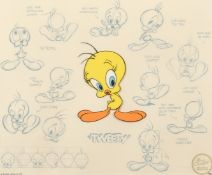 Warner Brothers Inc. 1991, 'Tweety', model series, hand painted animation art, by Bob Clampett,