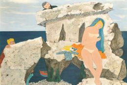 James (Jim) Monroe Moon Jr. (1928-2019) American, 'Suzannah and the Elders', signed, inscribed and