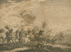 Jean Moyreau (1690-1762) after Philips Wouwerman, 'La Dfaite des Sarazins' 1745, engraving, 14