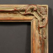 A 19th century Continental composition frame, rebate size - 25.5