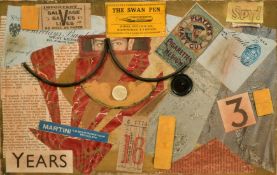 Manner of Kurt Schwitters, 'Collage', bears signature and dated '44, 9.5