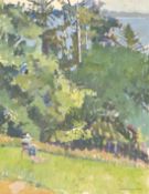 Roger Bliss (20th Century) British, a collection of 5 oil on board landscape paintings, each bearing