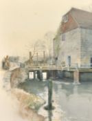 Pam Masco (1953-2018) British, 'The Mill Race', painted for the front cover of The Mill Race, a