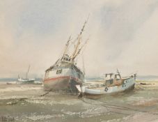 Peter Toms (b. 1940) British, 'Salt Air, Exmouth', watercolour, signed, 7.5