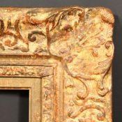A 20th Century Continental gilt composition frame, rebate size - 25.5