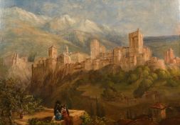 Henry Gibson Duguid (1805-1860) Scottish, a pair of Continental views, one of the Bay of Naples