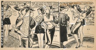 Arthur Ferrier (1891-1973) British, 'A woman is here applying for the job as 