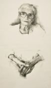 Christopher Robinson, 'Dame Catherine Cookson', drypoint etching, A/P signed and inscribed in