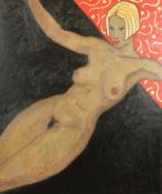 Kanwaldeep Singh Kang, signed Nicks, (1964-2000) British, 'Figure Study of Miss de Silva', a