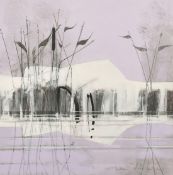 Alastair Michie (1921-2008) Scottish, untitled river landscape, mixed media, signed and dated