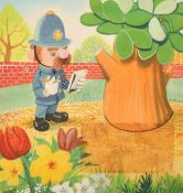 Bill Mevin (1922-2019) British, The Herbs, Policeman and tree, drawing, signed, 9.25