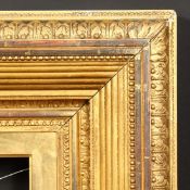 A large 19th Century gilt frame, rebate size - 20
