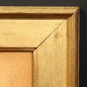 A Scottish frame with gilded oak slip, rebate size - 10.5