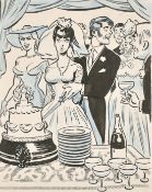 Arthur Ferrier (1891-1973) British, 'The lady in large hat: 