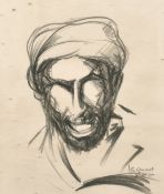 Ben Genaux (1911-1996) Belgian, A set of 5 sketches of Eastern figures and scenes, mostly signed