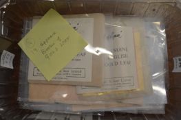 Approximately nineteen books of English gold leaf.