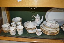 A large quantity of Royal Albert Victoriana Rose dinner and tea ware etc.