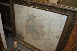 A Greenwood map of Hereford and four other pictures.