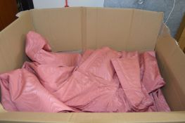 Watered silk style curtains.