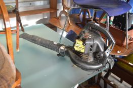 A McCulloch BVM240 petrol leaf blower.