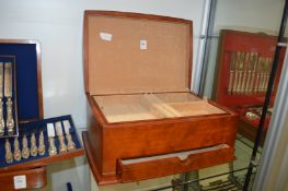 A good large leather jewellery box.