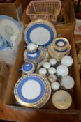 A quantity of Wedgwood Whitehall dinner ware, a Rye Pottery coffee service and a Copeland Spode