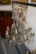 A good large decorative chandelier.