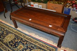 A Chinese hardwood low table.