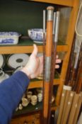 A D Scribner & Son split cane fishing rod.