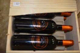 A case of six bottles of Chateau Haut Clary.