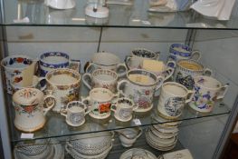 A quantity of commemorative loving cups and tygs etc.