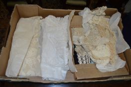 A good collection of early lace, lace trimmings and other textiles.
