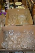 A large quantity of household and decorative glassware.