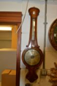 Price of Chester, a good walnut cased barometer / thermometer.