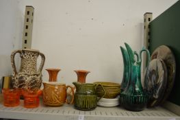 A stylish eastern European and other vases, jugs etc.