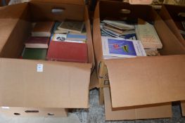 A large quantity of books.