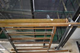 An Edwardian brass single bed frame.