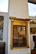 A Regency gilt framed pier mirror.
