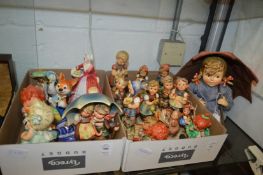 A quantity of Hummel Goebel and other collectable figures and figurines.