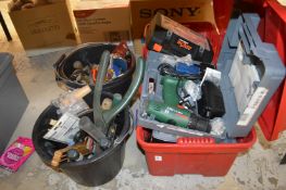 A large quantity of tools.