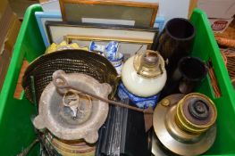 A quantity of miscellaneous items, records etc.