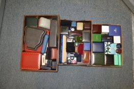 A large quantity of jewellery boxes.
