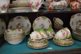 A Paragon Buckingham part dinner service, Paragon Victoriana Rose part dinner service and other