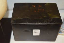 A Russian lacquer box.