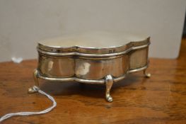 A silver trinket box.