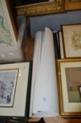 Six posters by Terence Brind and another poster, all unframed.