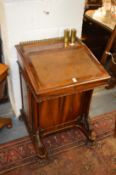 A Victorian rosewood Davenport.