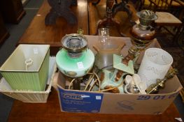 Various table lamps.